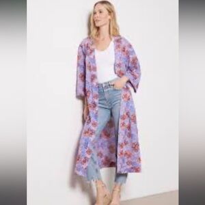 Cleobella Purple and Red Floral Tunic
